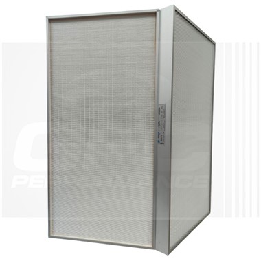 40670 Panel FG UltraStar 99.99% DOP 0.3 mic Nominal 24"x48"x3.06"  Marco Simple 3" Aluminio. Plano. Malla en la cara de salida