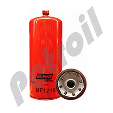 BF1216 Filtro Baldwin Combustible Roscado c/purga Cummins 3309437  FS1216 33116 33613 P552216