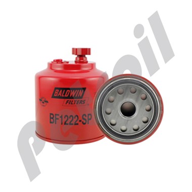 BF1222-SP Filtro de Combustible Baldwin Roscado c/drenaje puerto  senson 7/16-20 Ford E8TZ9N184A FS1281 33617 INF829B