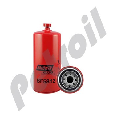 BF5812 Filtro Baldwin Combustible Roscado (Diesel)