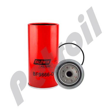 BF9866-O Filtro Baldwin Combustible Roscado (Diesel)