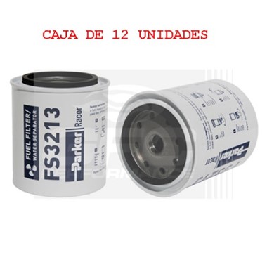 FS3213-12 CAJA X 12 Elemento GFC Racor S3213 Filtro/Sep (Usa Vaso)  Marino Fuera Borda Yamaha Quicksilver(Rosca Fina)10mic 175