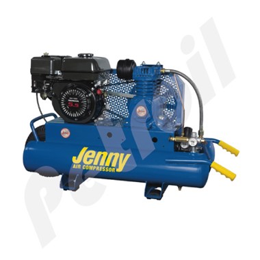 K5HGA-8P Compresor de Aire Portatil con Ruedas Motor a Gasolina 5,5  Hp 8.9 CFM @ 100 psi 8.6 CFM @ 125 psi