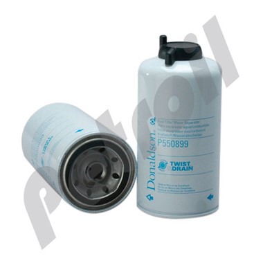 P550899 Filtro Combustible Sep/Agua Donaldson Roscado c/Drenaje  Cummins 3991350 New Holland 71100722 FS19608 BF1356 33722 L