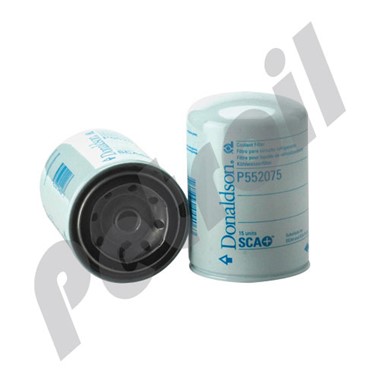 P552075 Filtro Donaldson Refrigerante Roscado Cummins 3318318 BW5075  WF2075 PSA761 24075