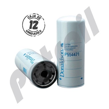 P554471-12 CAJA 12 Filtro Combustible Donaldson Roscado Mack 483GB471M  Secundario 33587 FF5382 LFF4471 BF7657