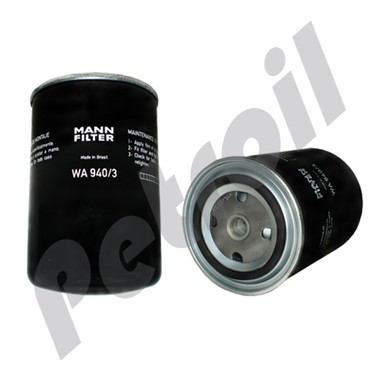 WA940/3 Filtro Mann Refrigerante Roscado Volvo 20532237 1661964  Buses B12R P552096 BW5141